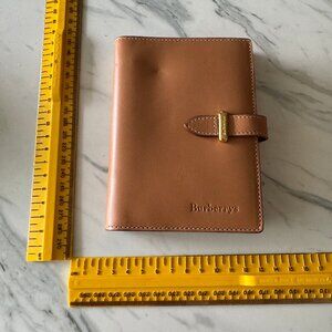 RARE VINTAGE BURBERRY LONDON NOTEBOOK 6-RING DAY PLANNER AGENDA PREOWNED